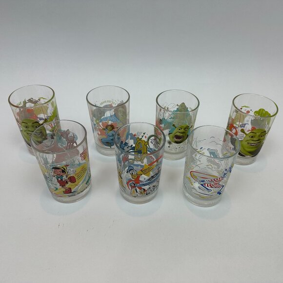 Vintage McDonald's Disney 100 Years of Magic & Extra Promotional Glasses 7 Total - Picture 2 of 16